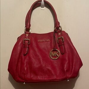 Michael Kors Cherry Red Shoulder Bag
